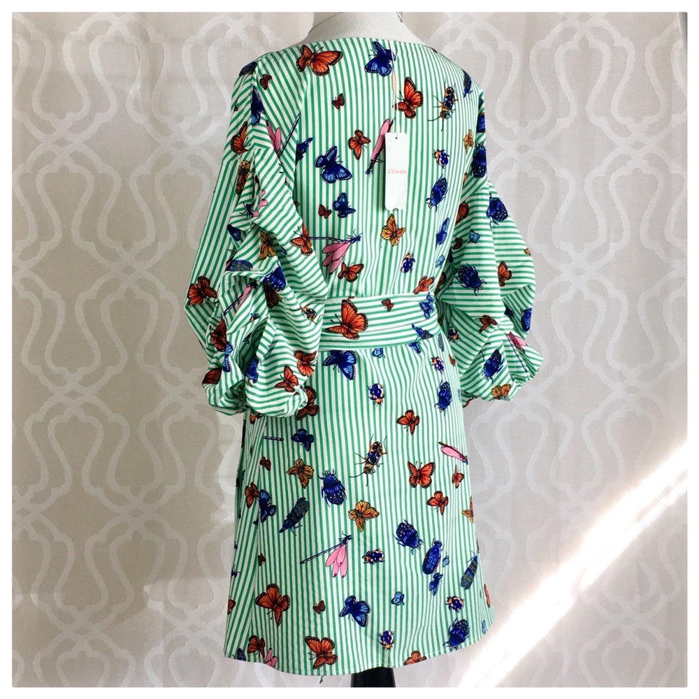 All Bugs Invited Garden Party Wrap Dress - Picture 7 of 8